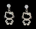 Sparkly Kitty Dangle Earrings #15