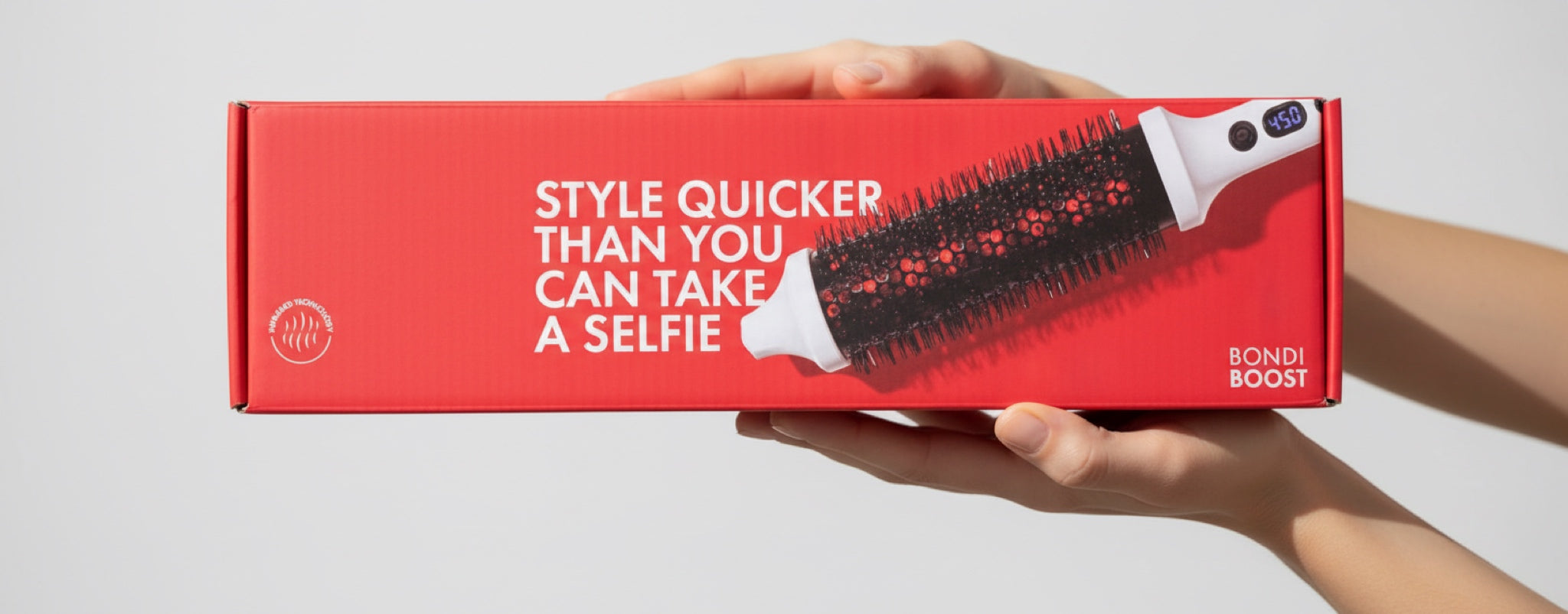 Infrared Hot Air Round Brush – Volumizing Hair Dryer & Styler