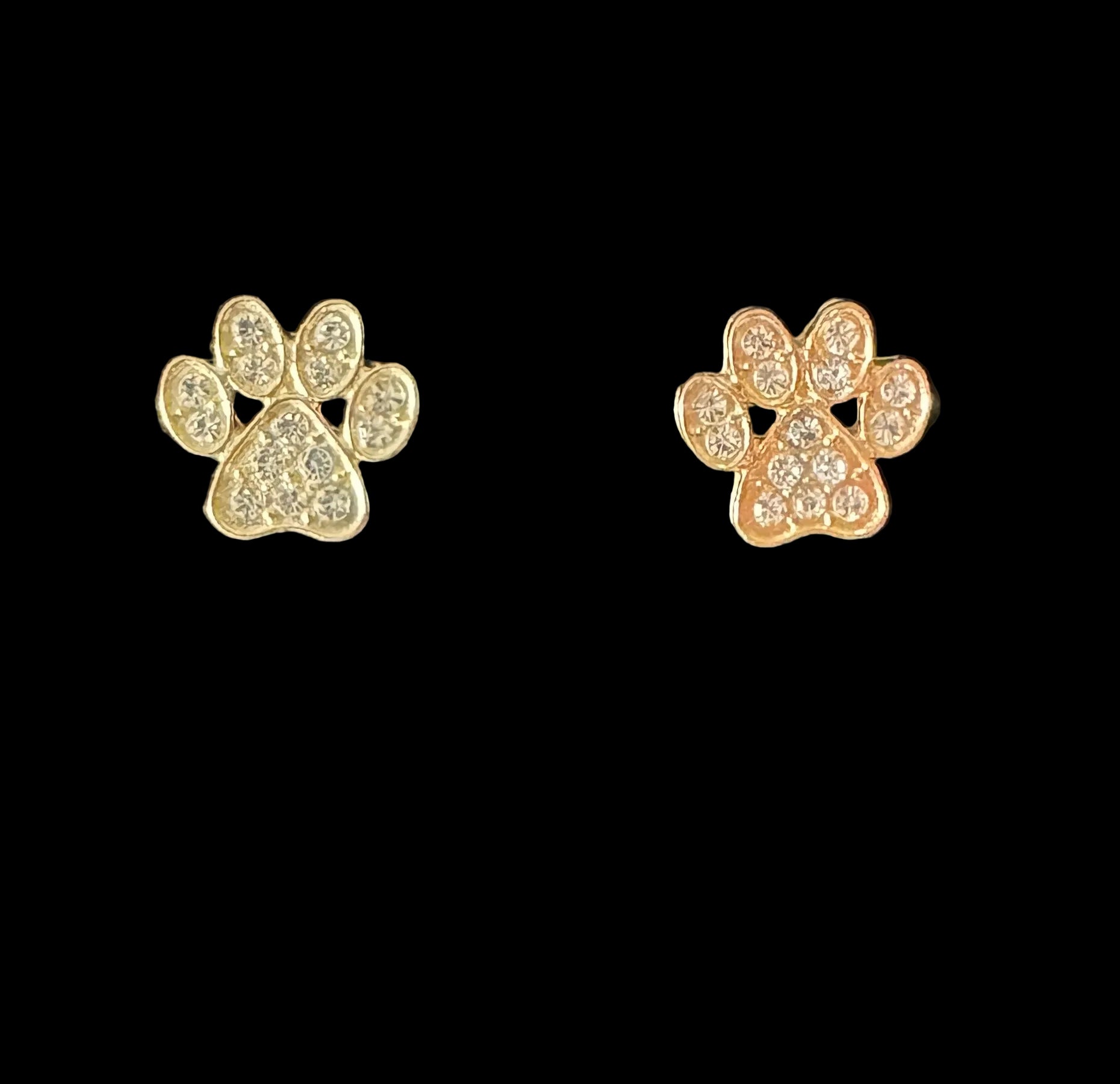 Paw Print Stud Earrings #13