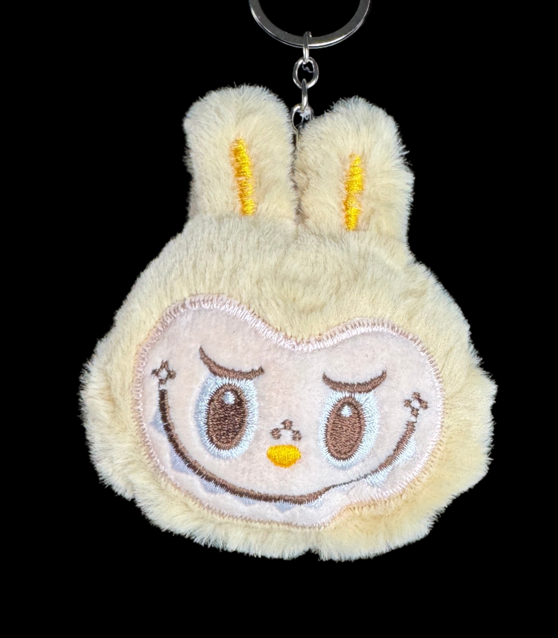 Plush Monster Face Keychain – Cute Soft Charm Collection