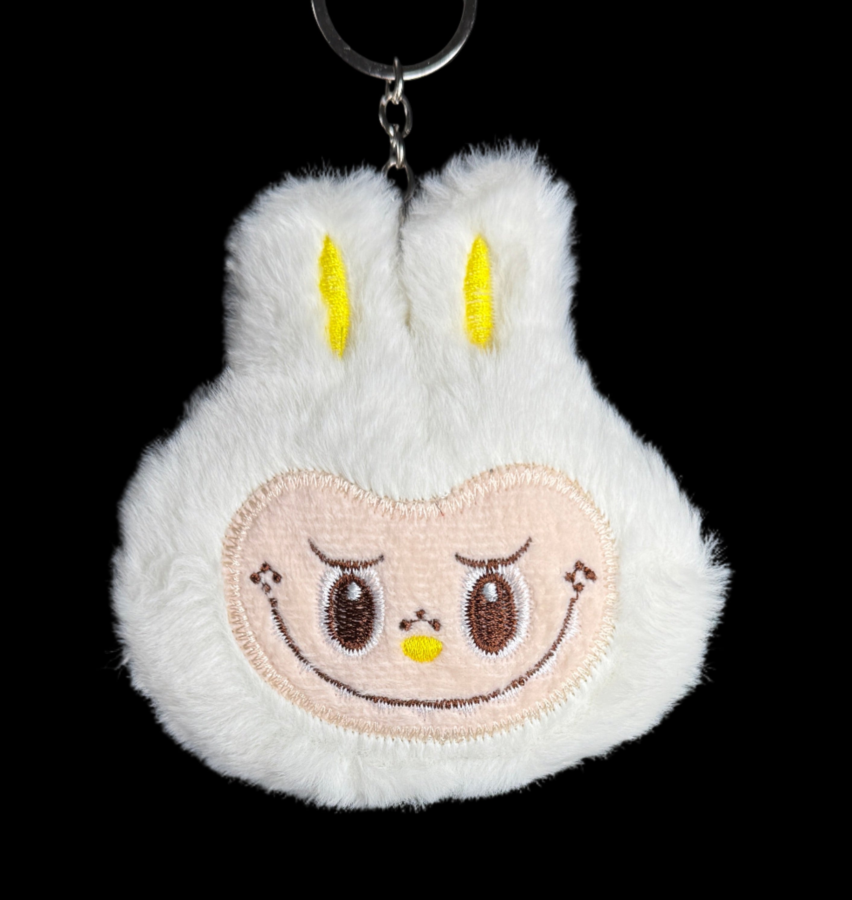 Plush Monster Face Keychain – Cute Soft Charm Collection