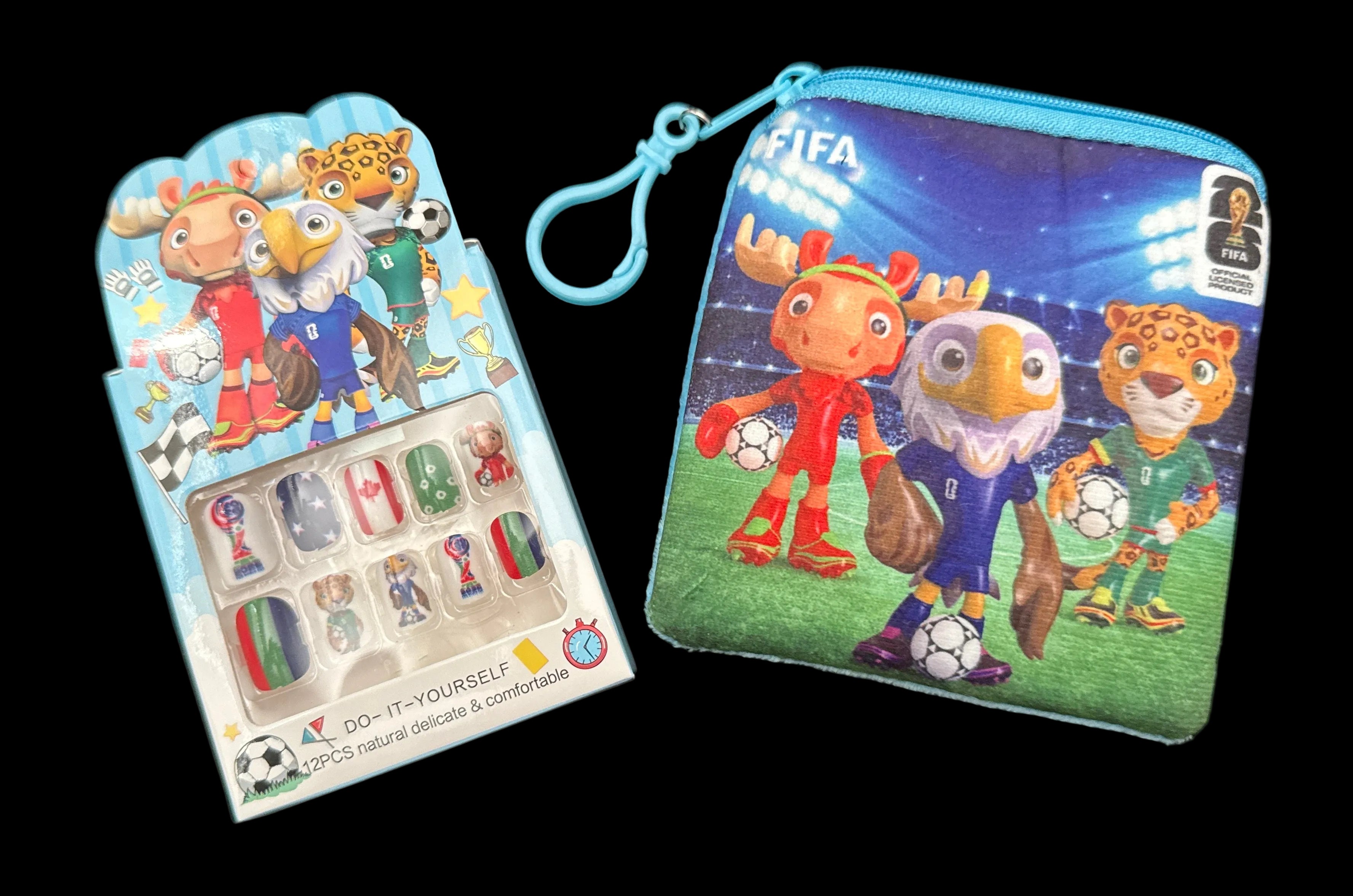 FIFA 2026 Kids Gift Set (Coin Purse + Press-On Nails)