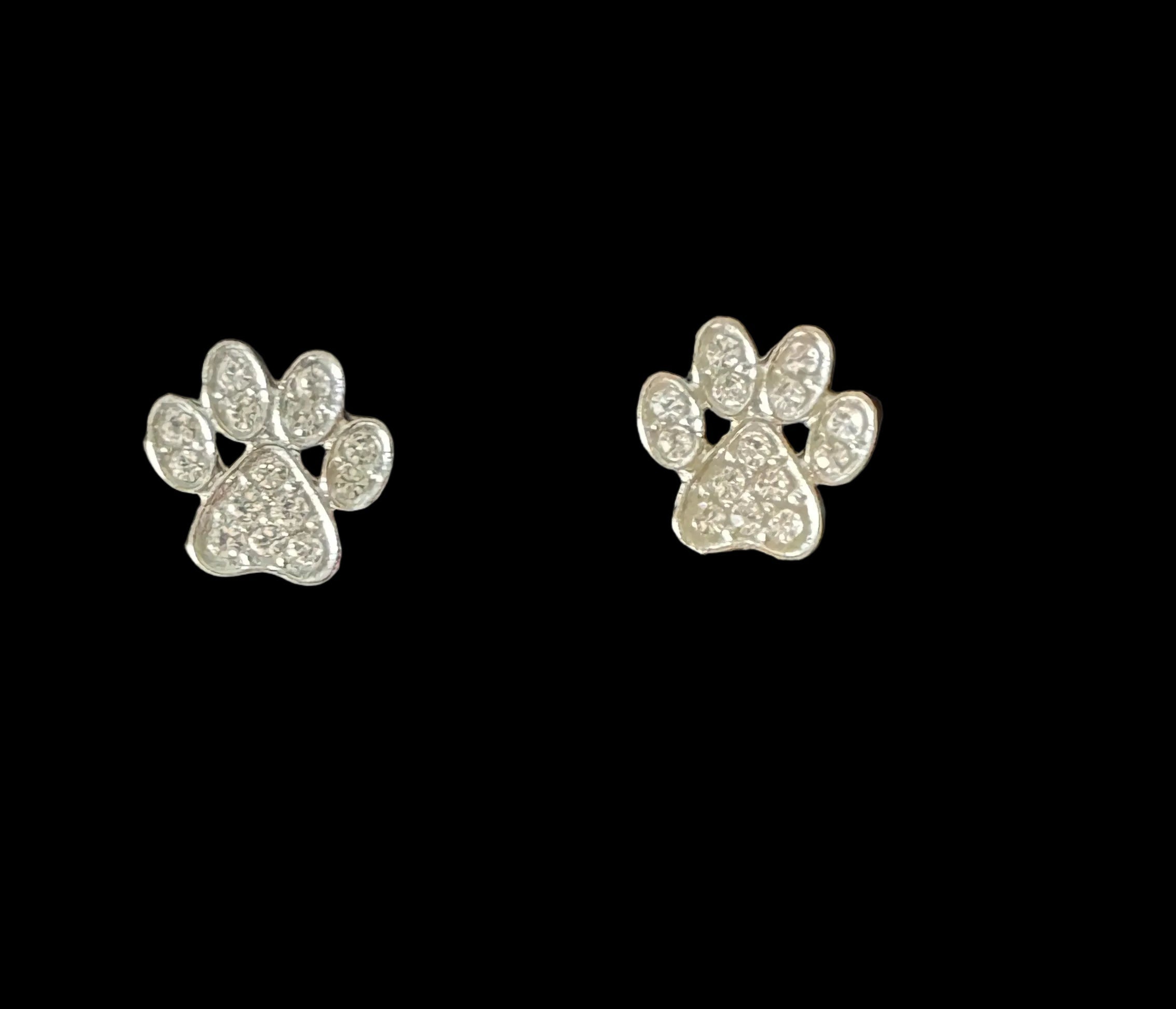 Paw Print Stud Earrings #13