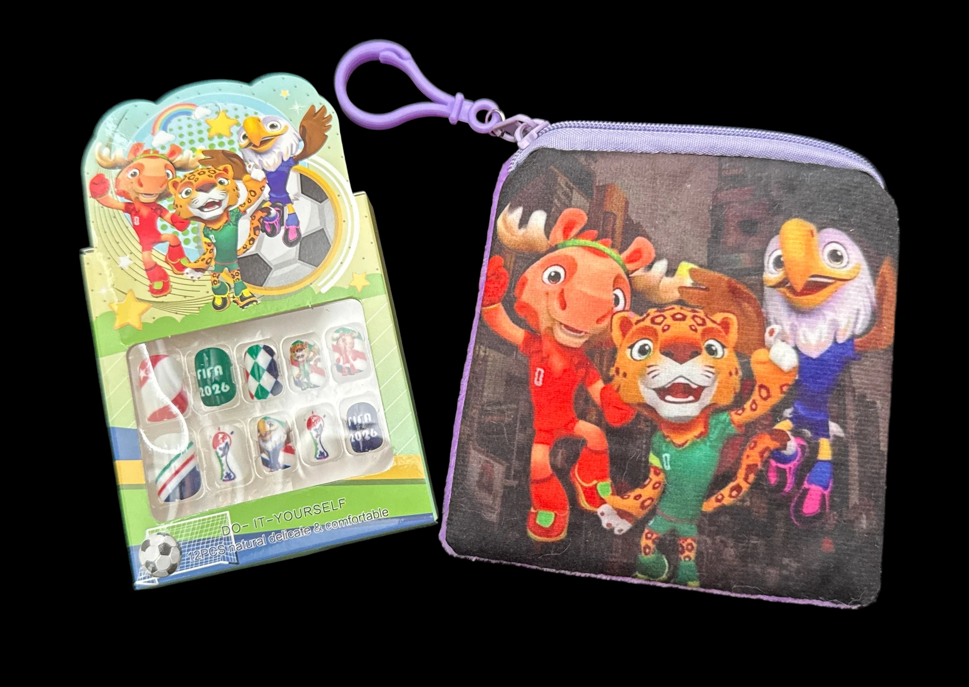 FIFA 2026 Kids Gift Set (Coin Purse + Press-On Nails)