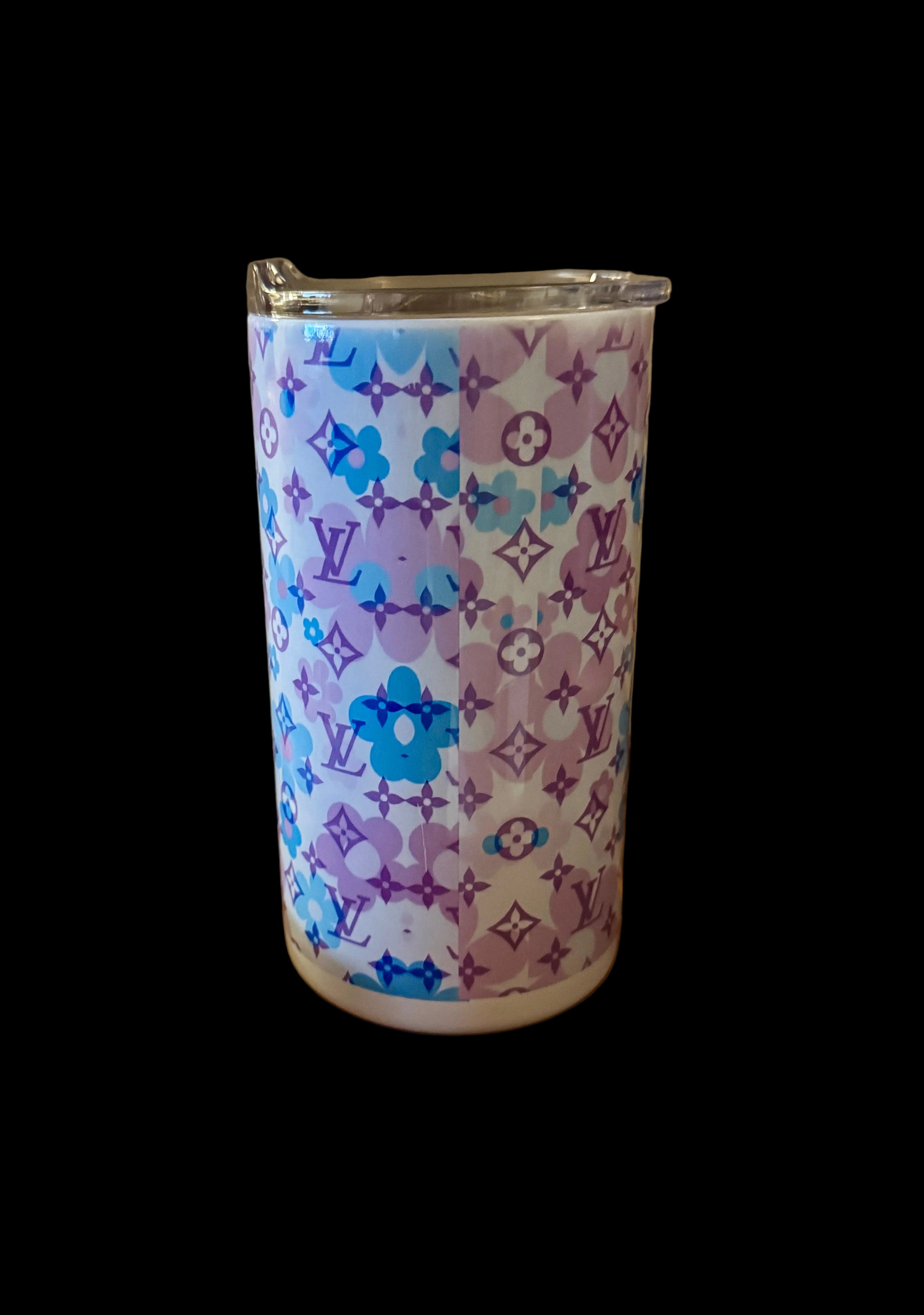Blue Cosmic Creature Floral Tumbler – 20 oz