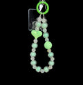 Beaded Heart Phone Charm – Pastel Collection
