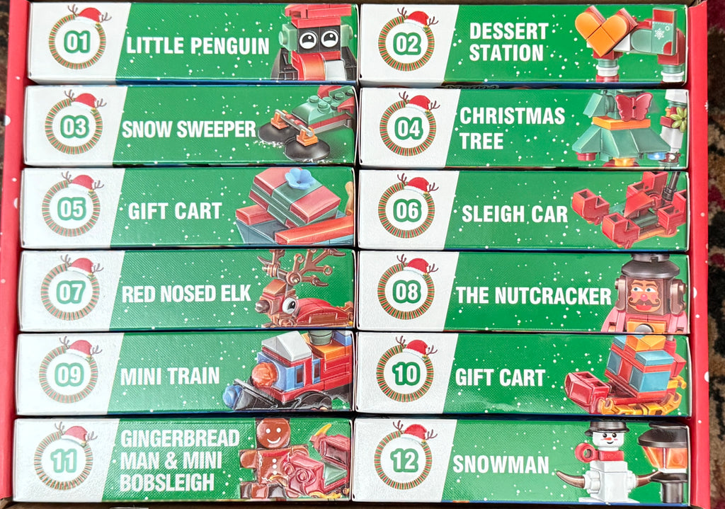 Santa’s Sleigh Christmas Building Block Set (12-in-1)