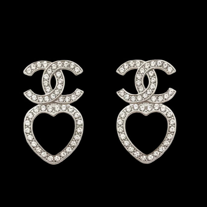 10-Earrings-Luxe Sparkle Heart Drop Earrings