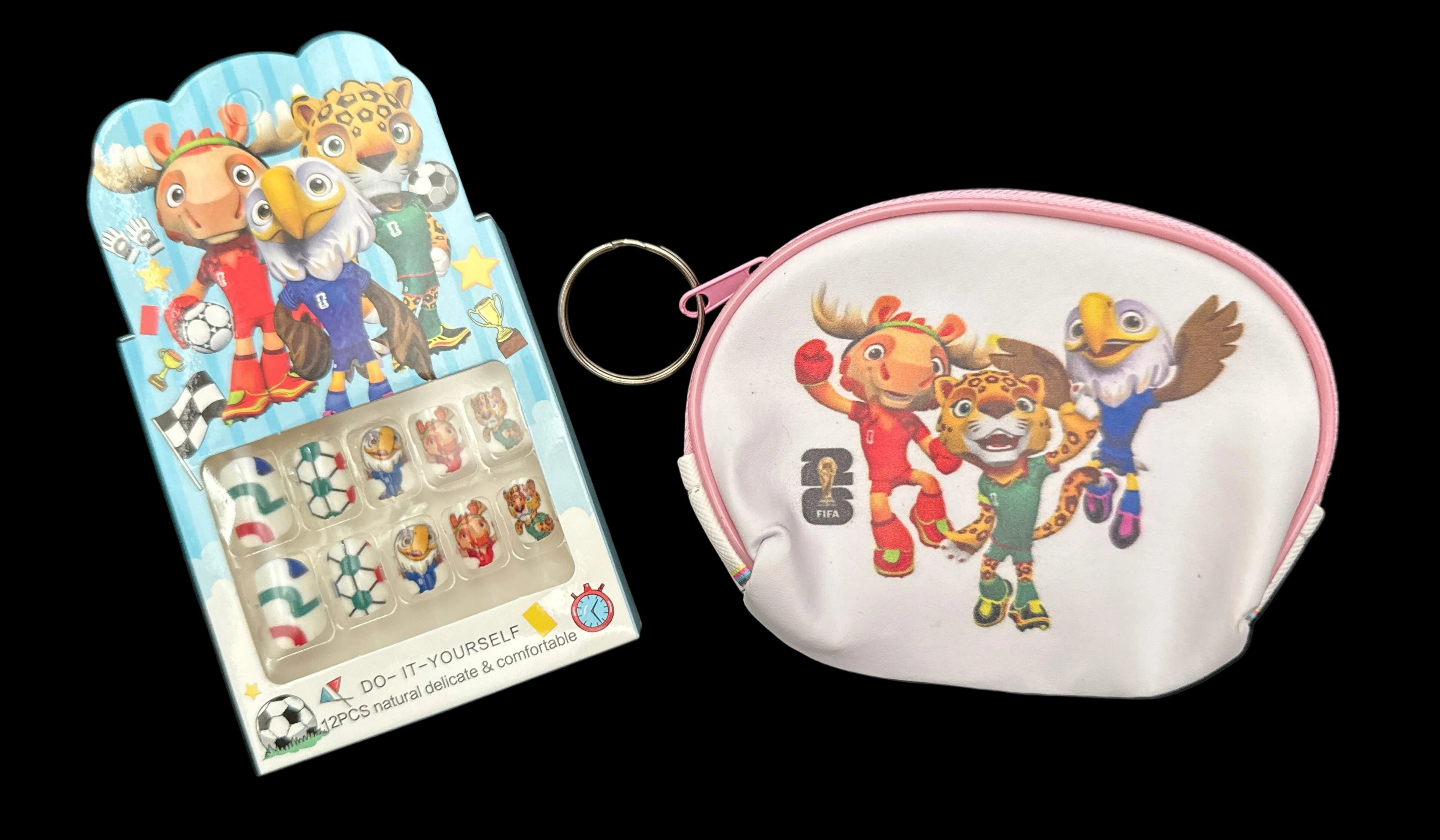FIFA 2026 Kids Gift Set (Coin Purse + Press-On Nails)