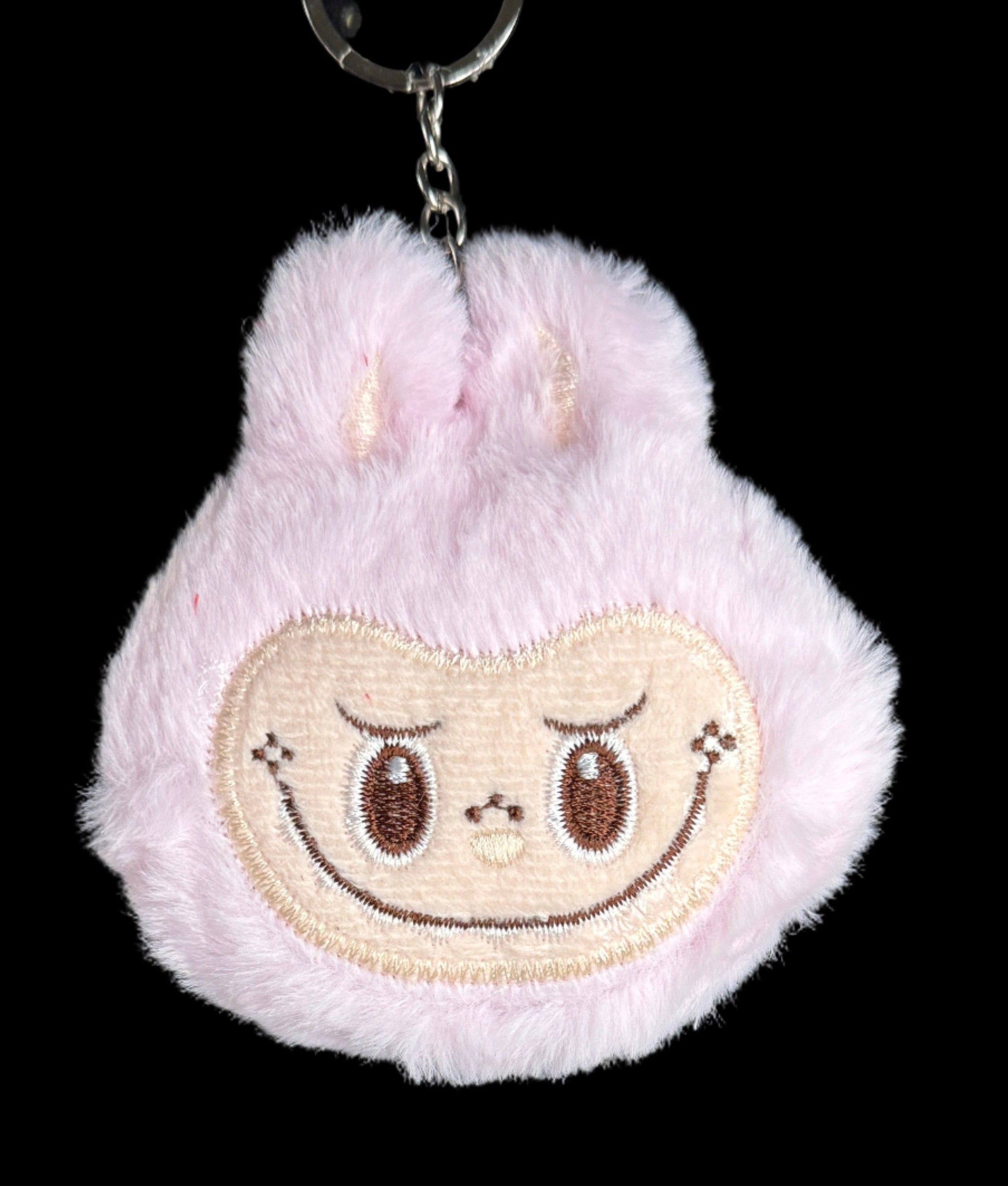 Plush Monster Face Keychain – Cute Soft Charm Collection
