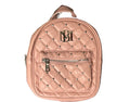 Badgley Mischka Blush Pink Quilted Backpack