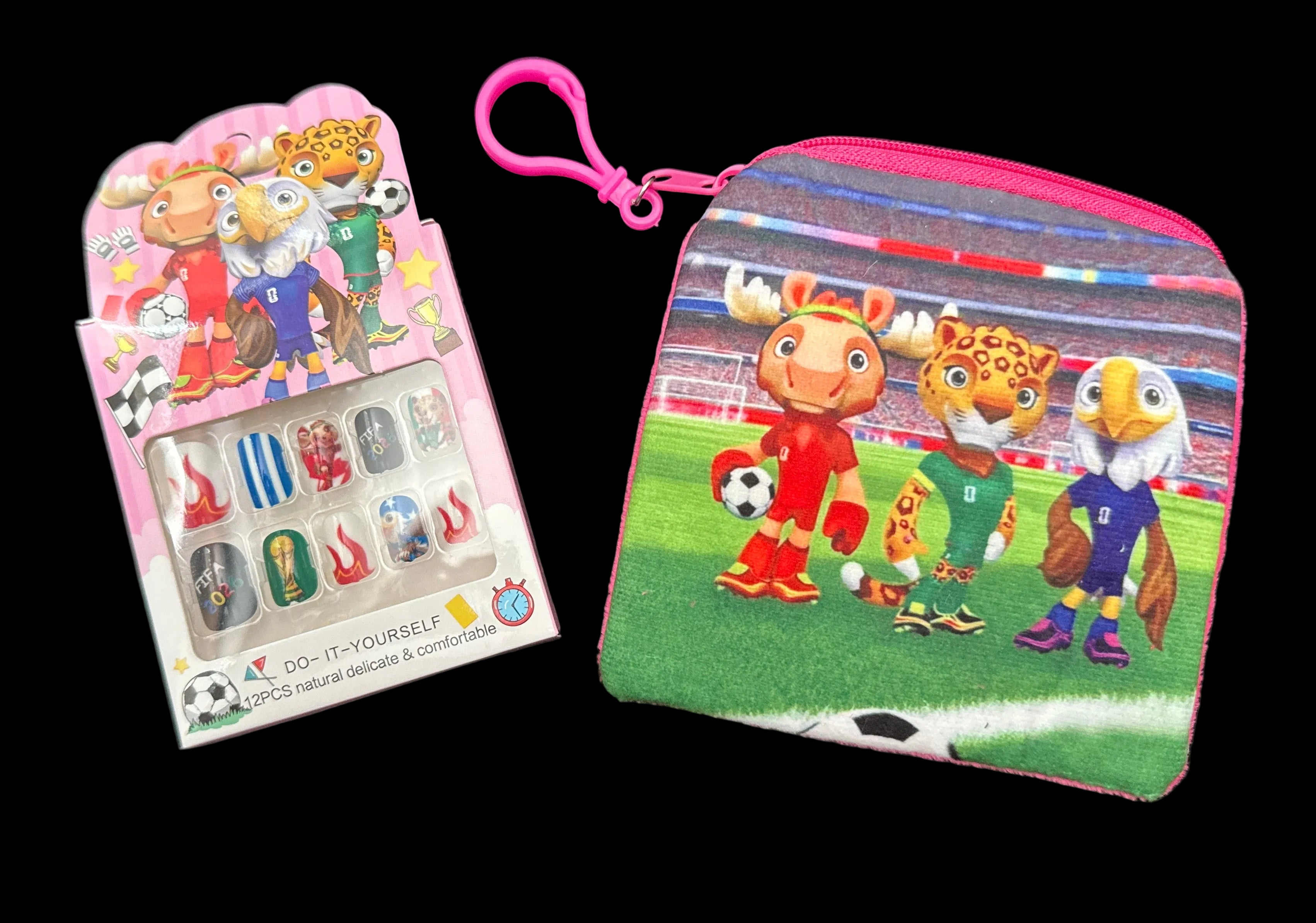 FIFA 2026 Kids Gift Set (Coin Purse + Press-On Nails)
