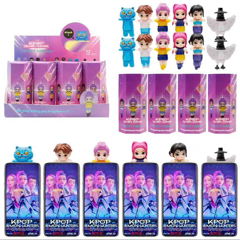 K-Pop: Demon Hunters” blind box figurines and phone toppers