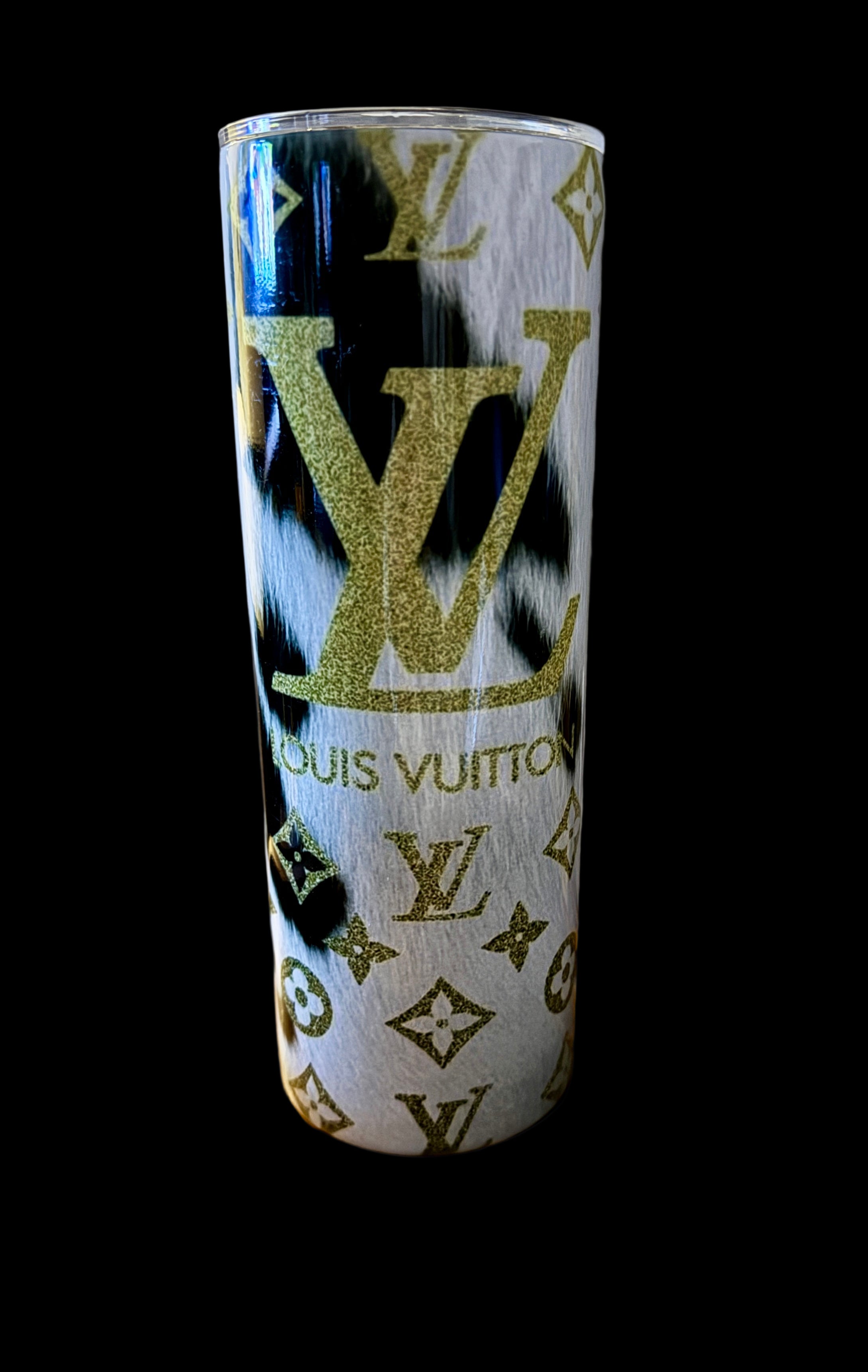 Gold Luxe Monogram Tumbler – 20 oz