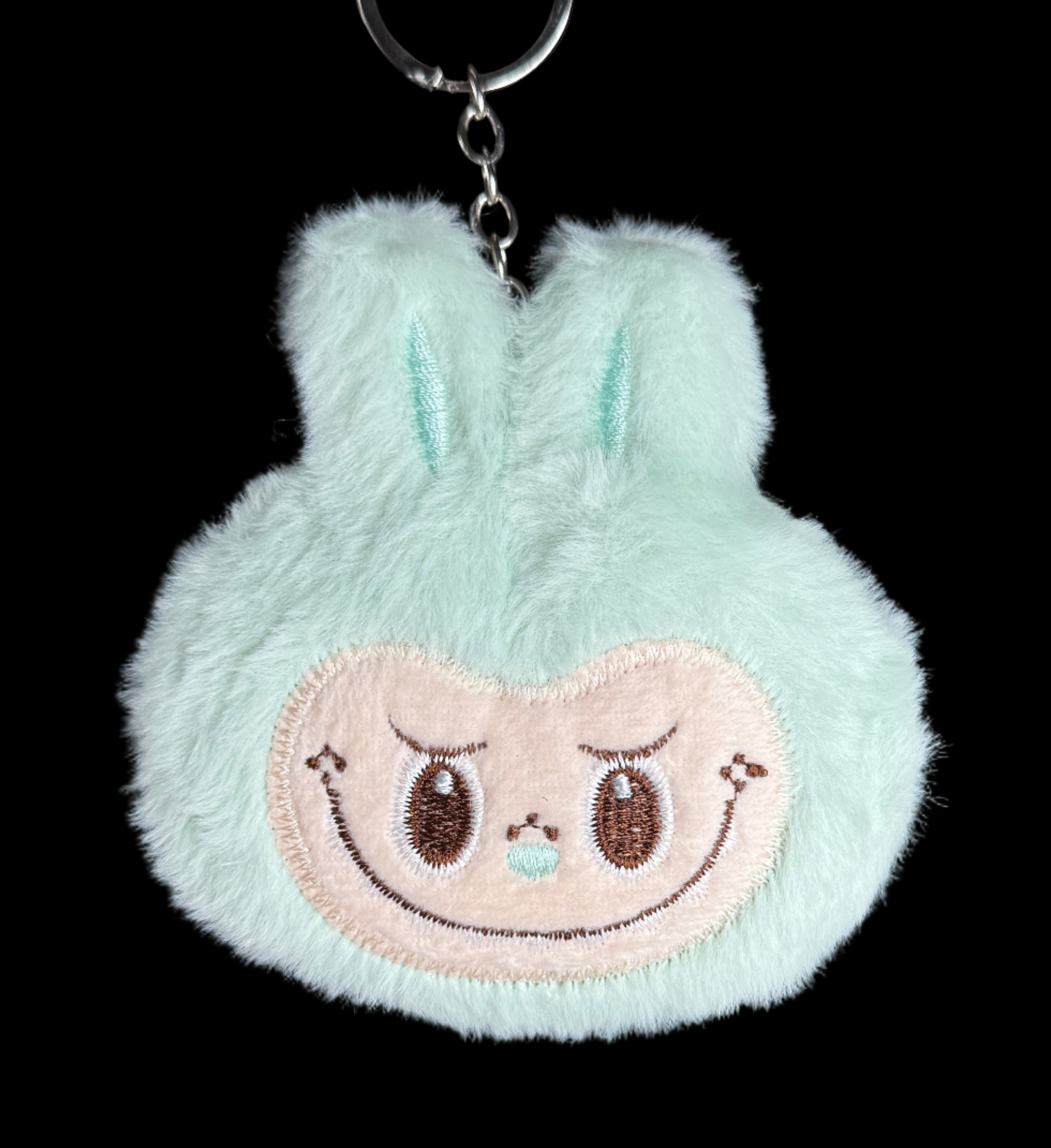 Plush Monster Face Keychain – Cute Soft Charm Collection