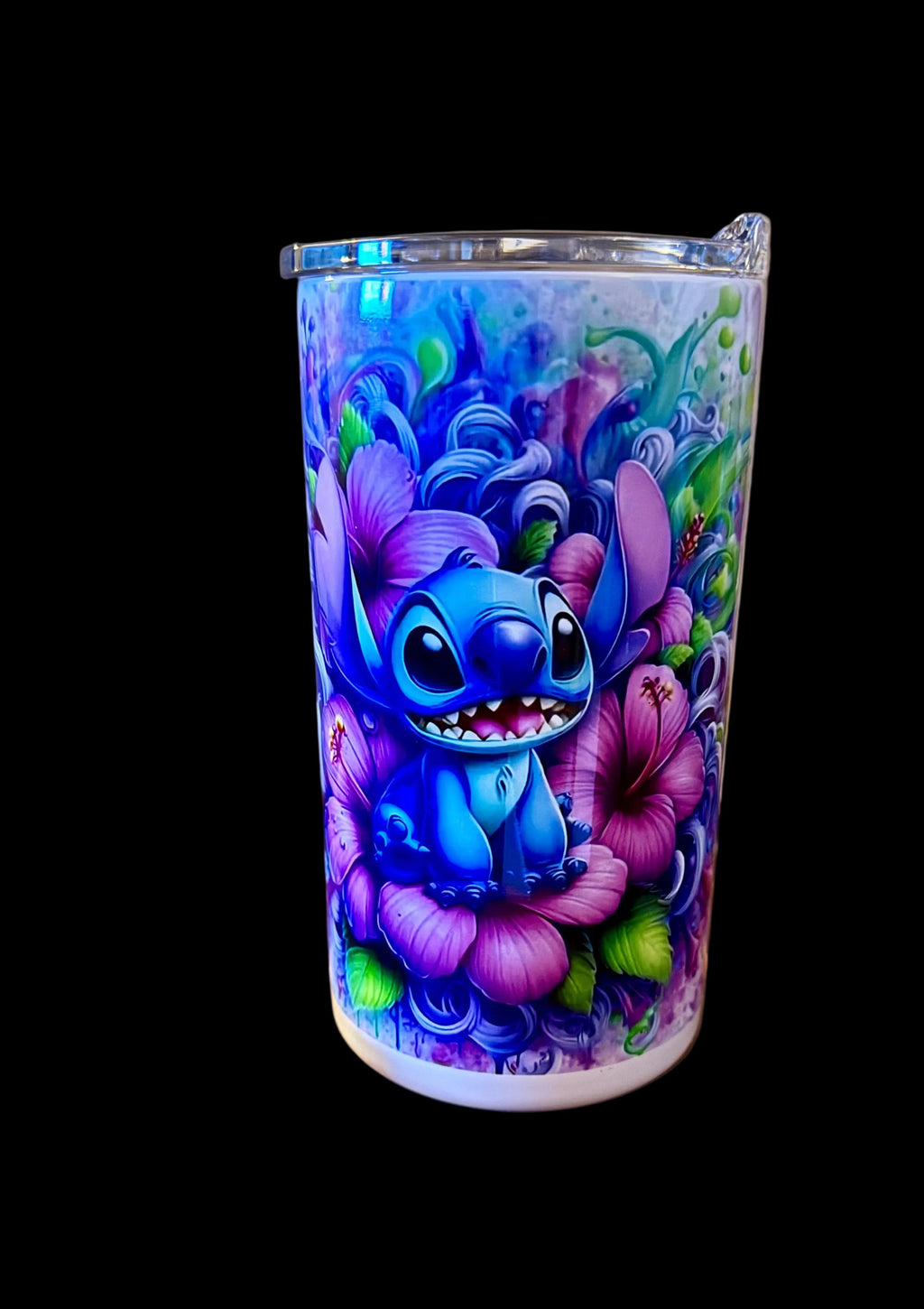 Blue Cosmic Creature Floral Tumbler – 20 oz