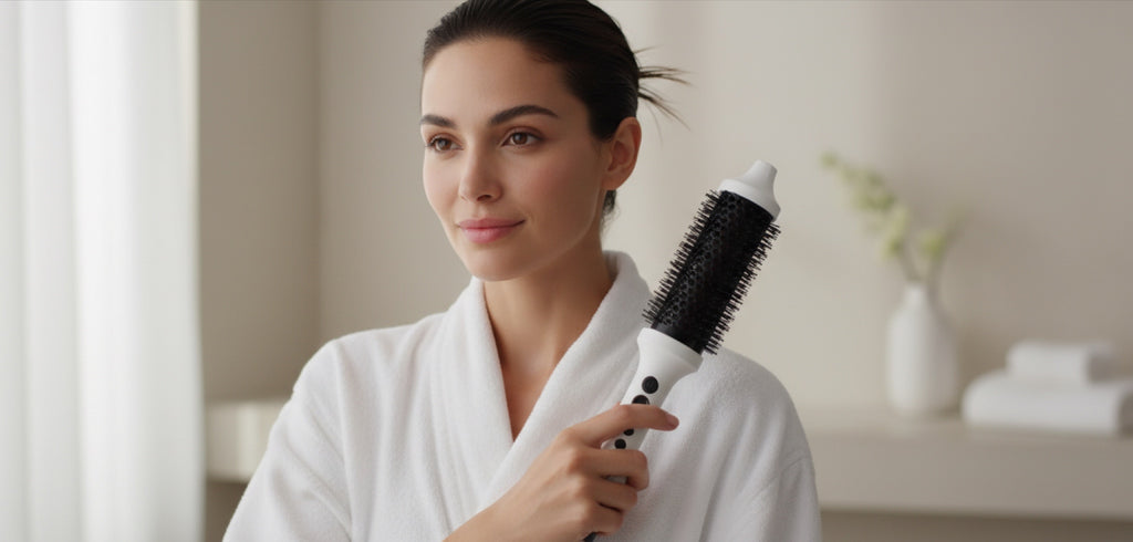 Infrared Hot Air Round Brush – Volumizing Hair Dryer & Styler