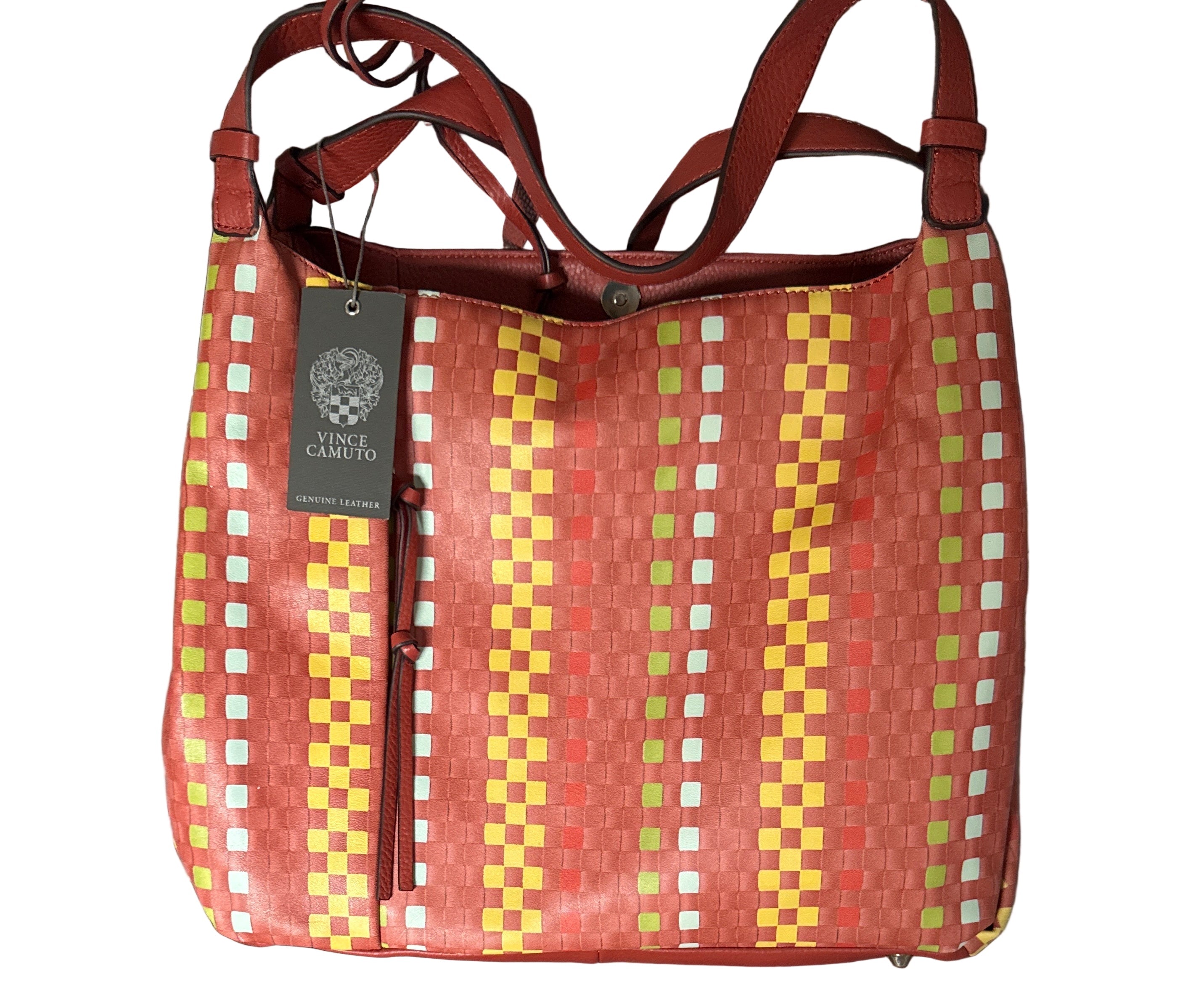 Vince Camuto Woven Leather Tote