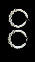 JEWELRY: Evil Eye Hoop Earrings #128