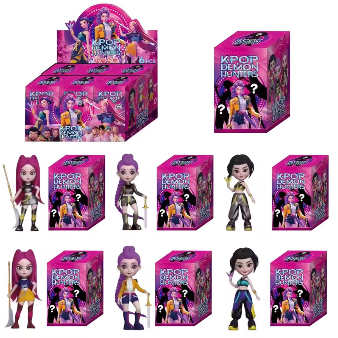 K-Pop Demon Hunters blind box figures